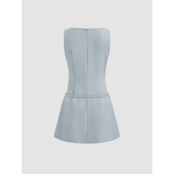 Cider Sleeveless A Line Drop Waist Dress Size XL NWT Blue - Picture 4 of 8